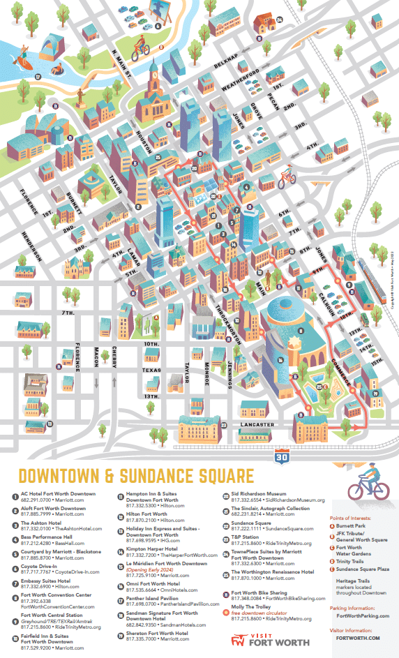 Fort Worth hotel map 2026 TAA ONE Conference